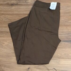 Croft & Barrow Women's Rich Brown Khakis